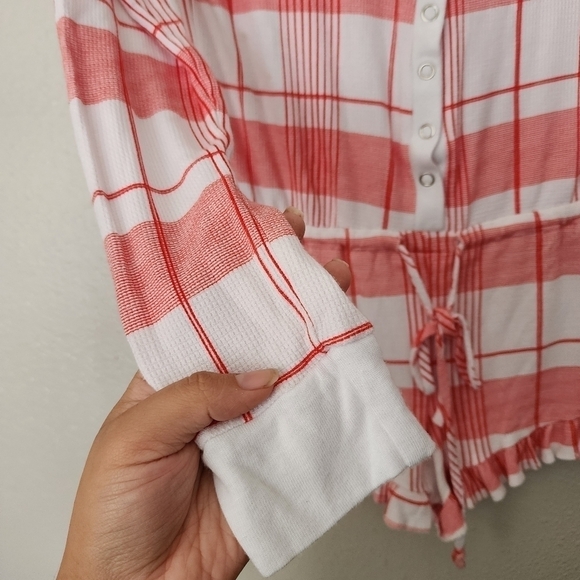 Wildfox Intimates Plaid Romper Pajama Suit Holiday Festive Christmas XS - Picture 3 of 9